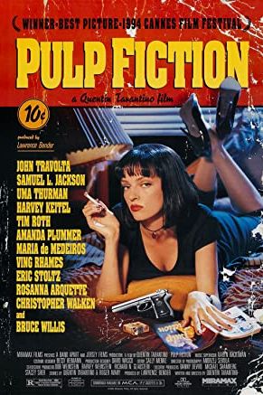 Pulp Fiction 1994 movie poster - watch and download free